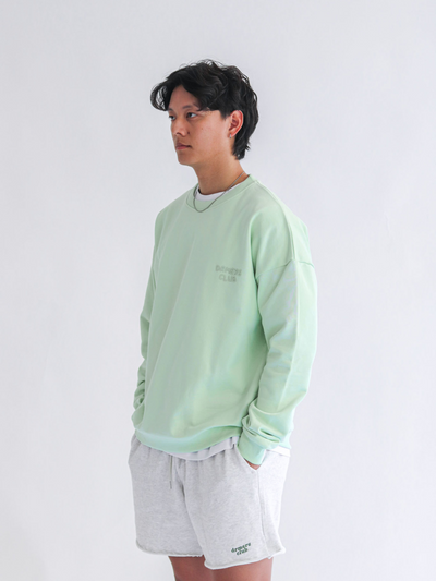 DRMERS CLUB BASICS CREWNECK - MATCHA CREAM