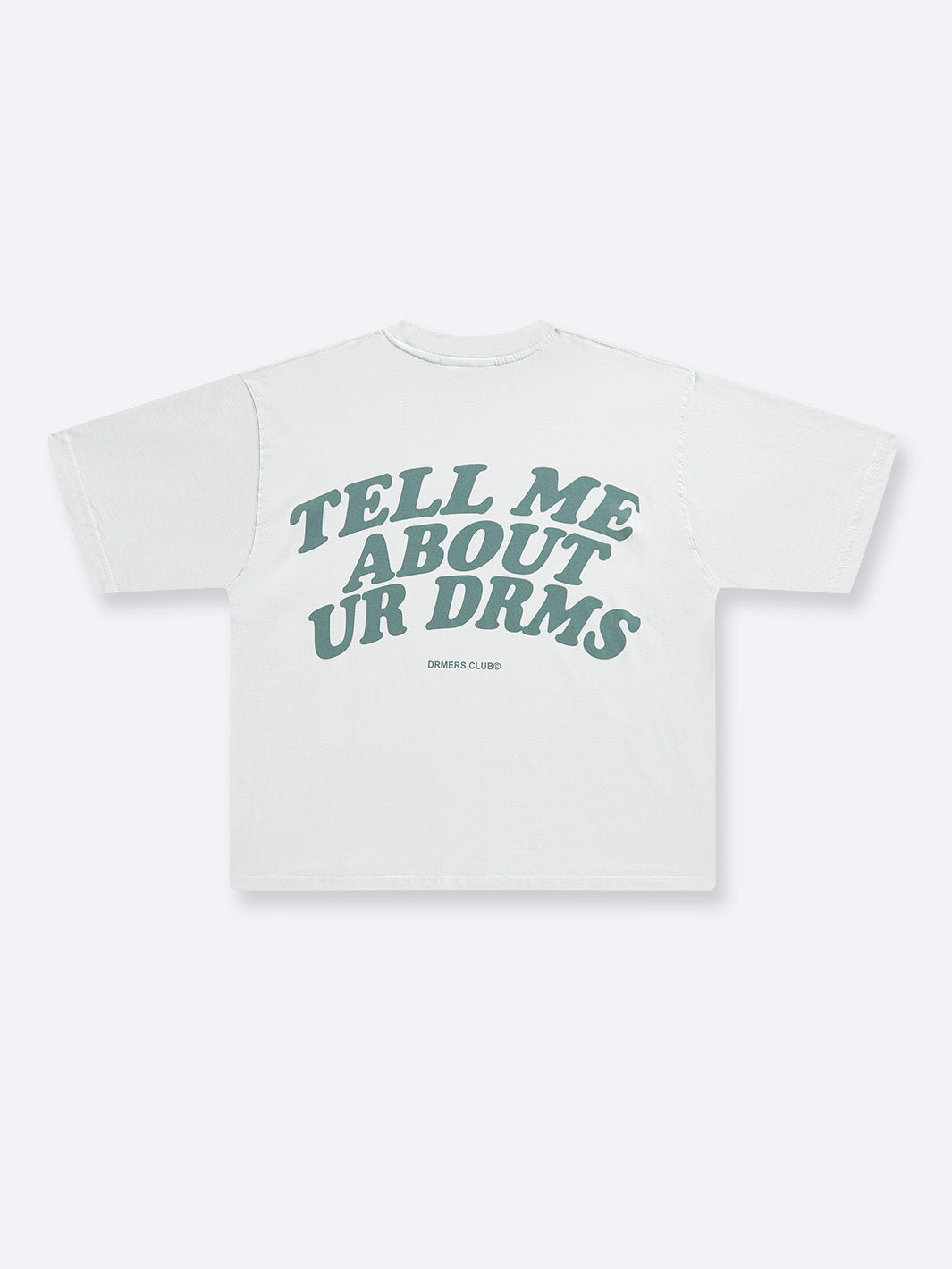 TELL ME ABOUT UR DRMS BOXY TEE - GREEN