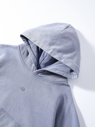 VINTAGE BOXY HOODIE - PALE BLUE