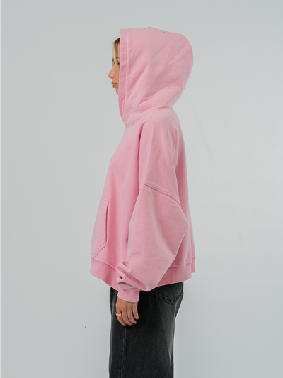 VINTAGE BOXY HOODIE - BUBBLE PINK