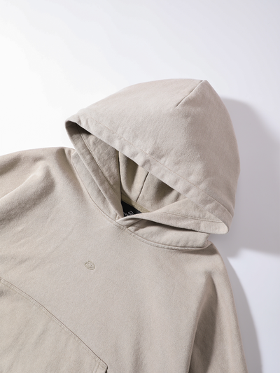 VINTAGE BOXY HOODIE - WASHED SAND