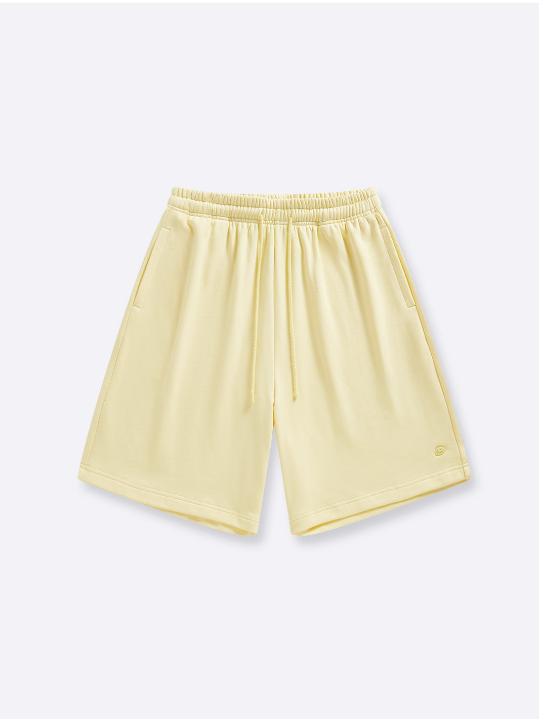 RELAXED TERRY SWEAT SHORTS - SUNSHINE