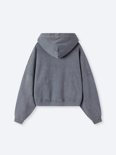 VINTAGE BOXY HOODIE - ASH SLATE