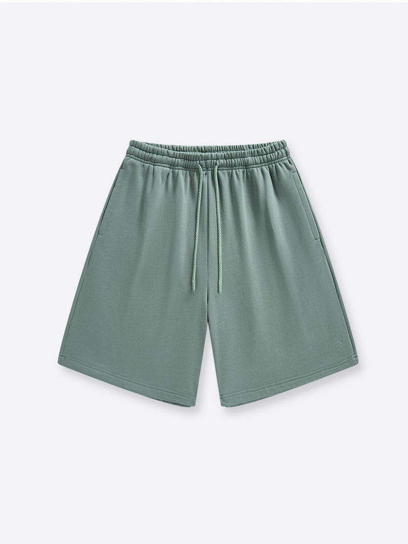 RELAXED TERRY SWEAT SHORTS - SEAFOAM GREEN