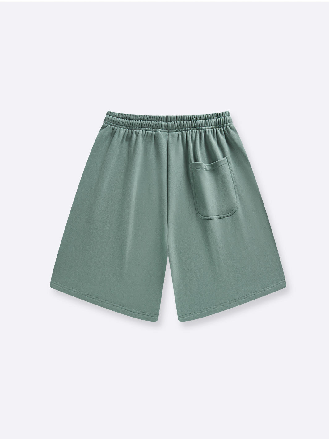 RELAXED TERRY SWEAT SHORTS - SEAFOAM GREEN