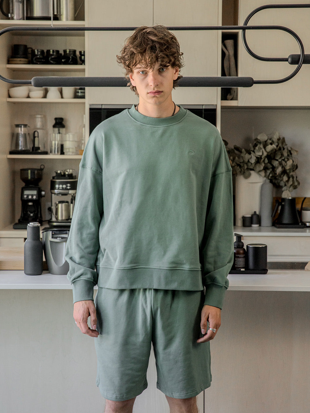 TELL ME ABOUT UR DRMS CREWNECK - SEAFOAM GREEN