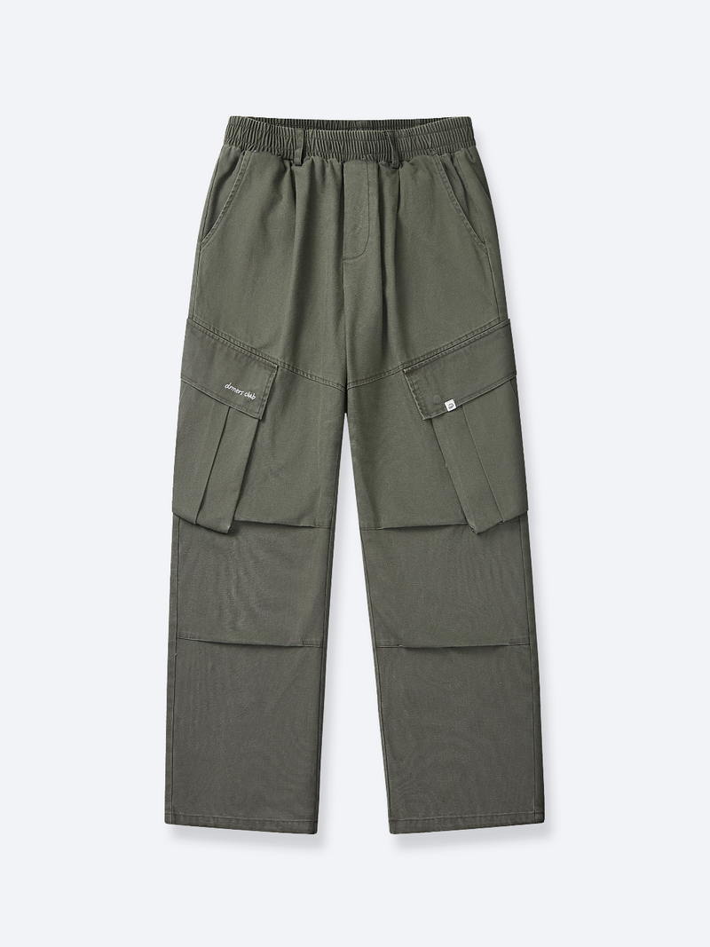 BAGGY CARGO PANTS - ARMY GREEN