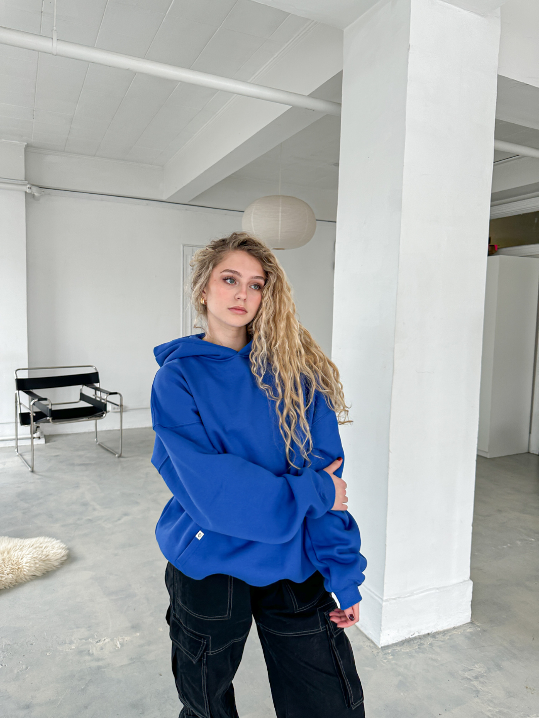 SIGNATURE BASIC HOODIE - COBALT BLUE