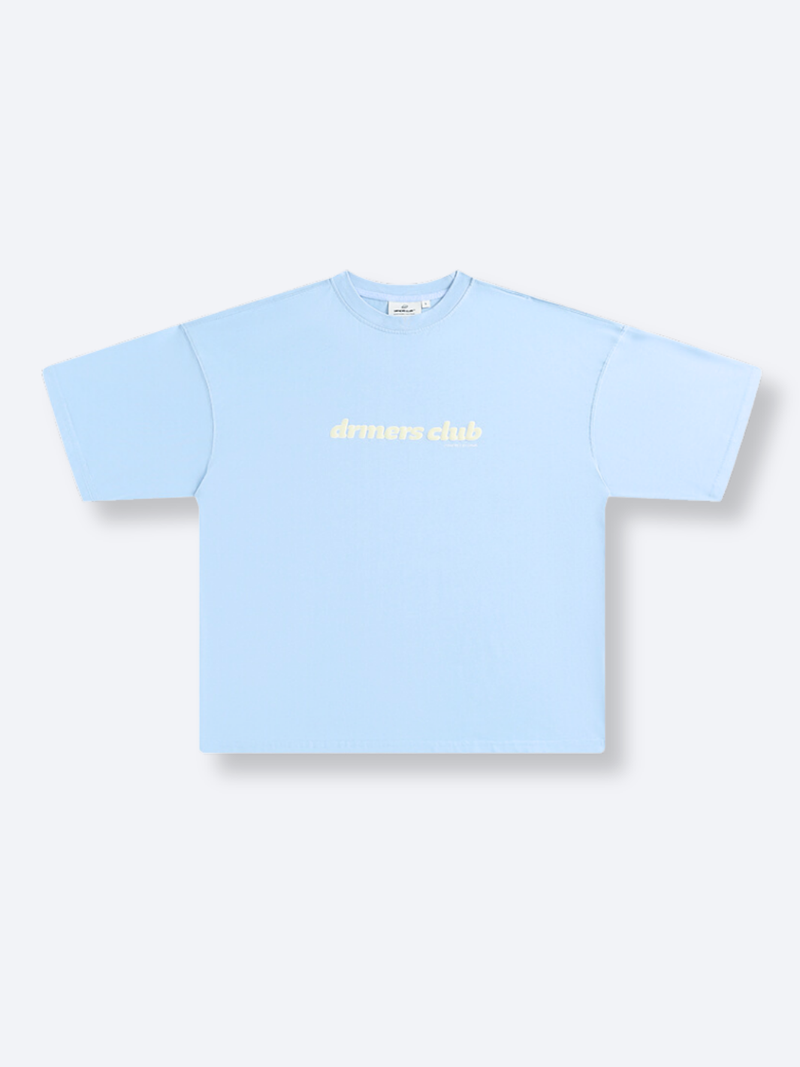 TEXT LOGO TEE - BABY BLUE